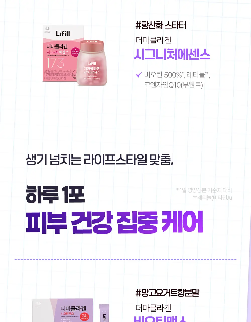 [신민아PICK] 라이필 더마콜라겐 비오틴맥스 최저분자 173달톤 콜라겐 12+2포 상세페이지 35